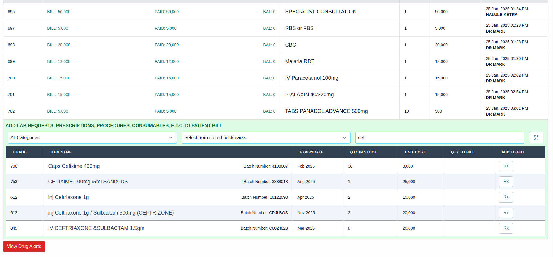 Billing module